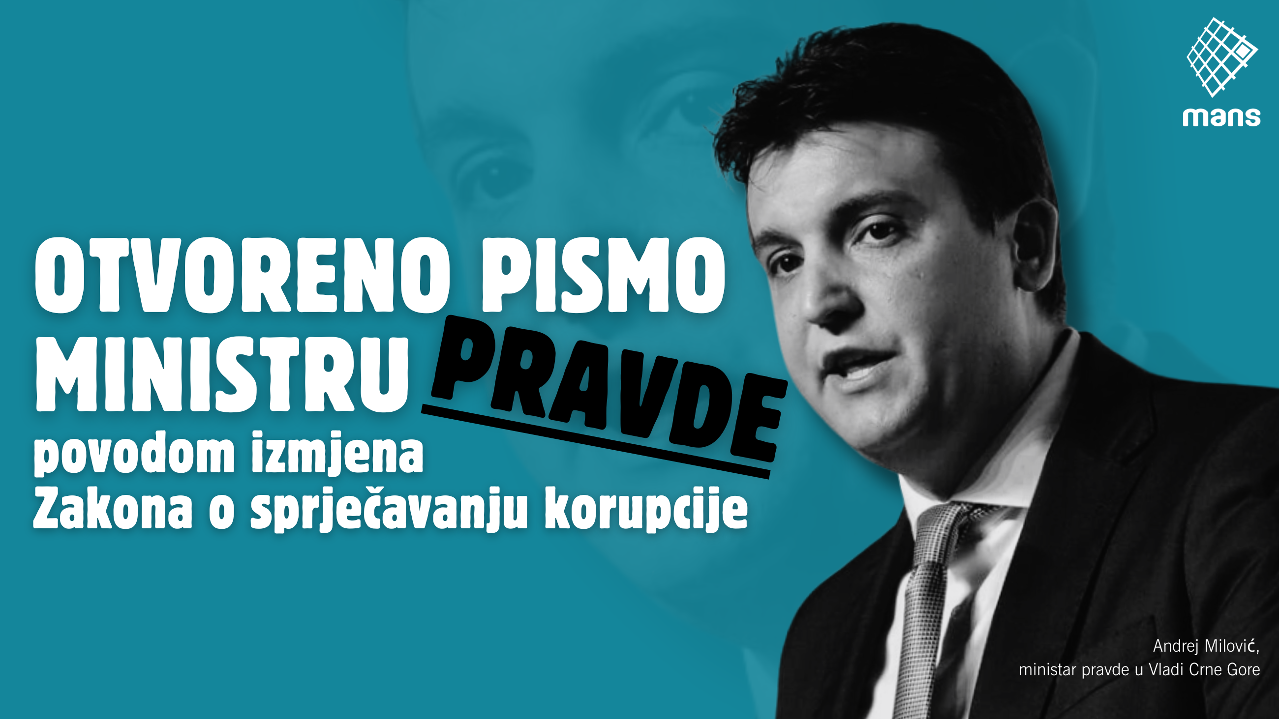 Otvoreno pismo ministru pravde