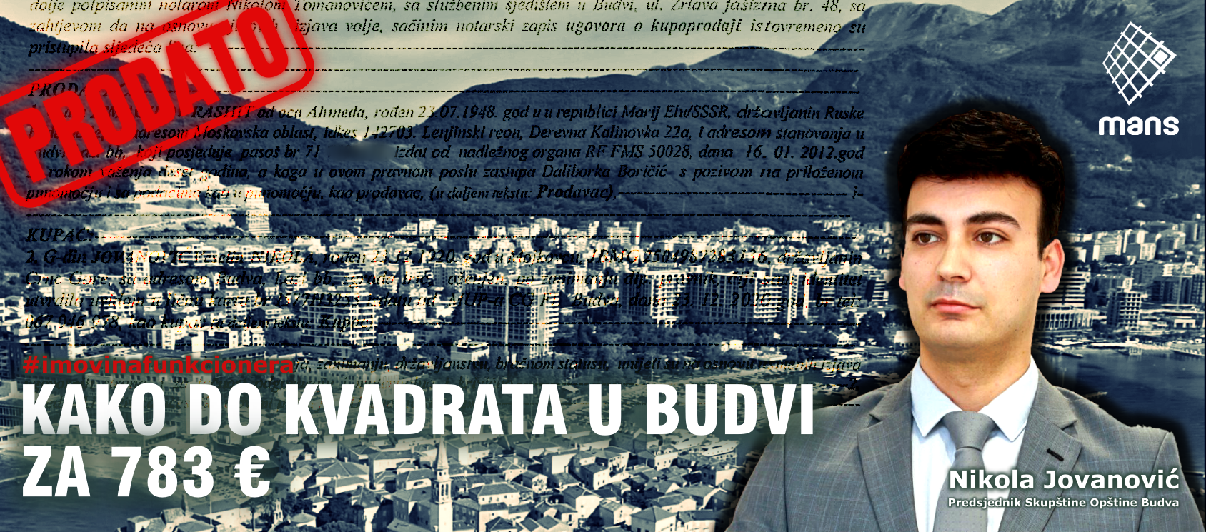 Kako do kvadrata u Budvi za 783 eura