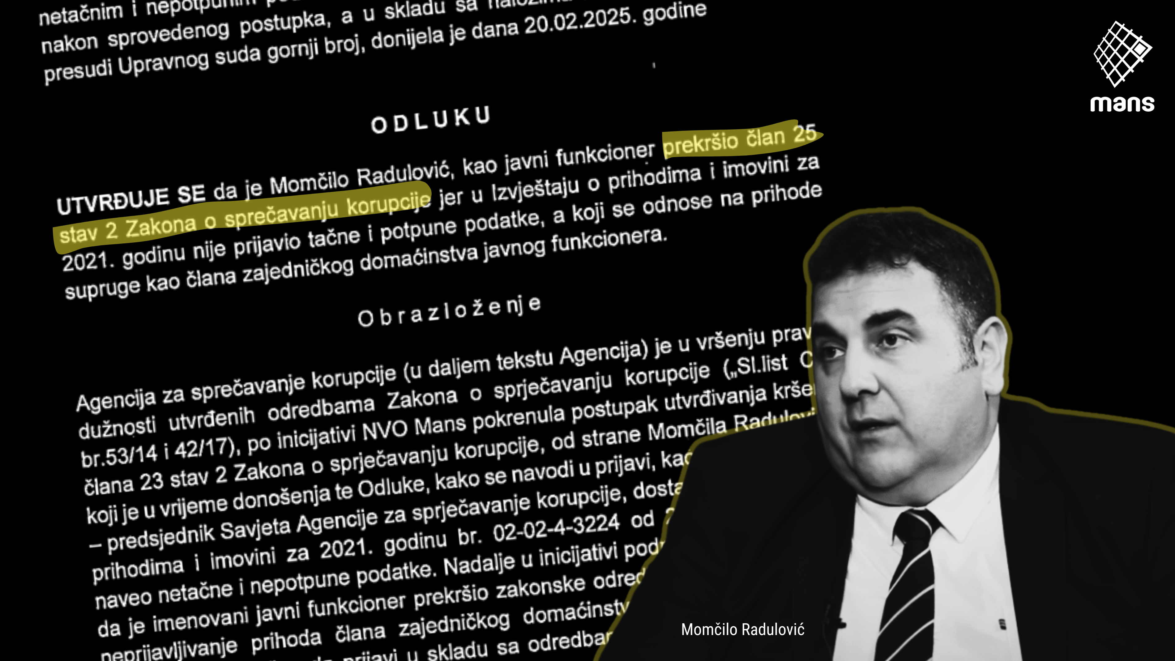 Radulović kršio zakon jer nije prijavljivao plate supruge